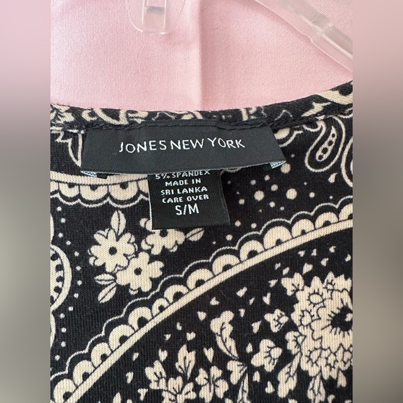 Jones New York Cotton Feel Paisley Print Robe- S/M - Picture 13 of 13